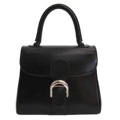 Delvaux Noir Brillant Boxcalf Pm