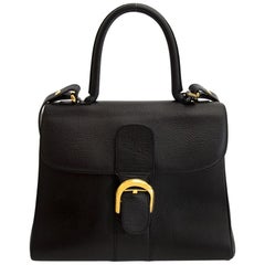 Delvaux Black Brillant MM + Strap