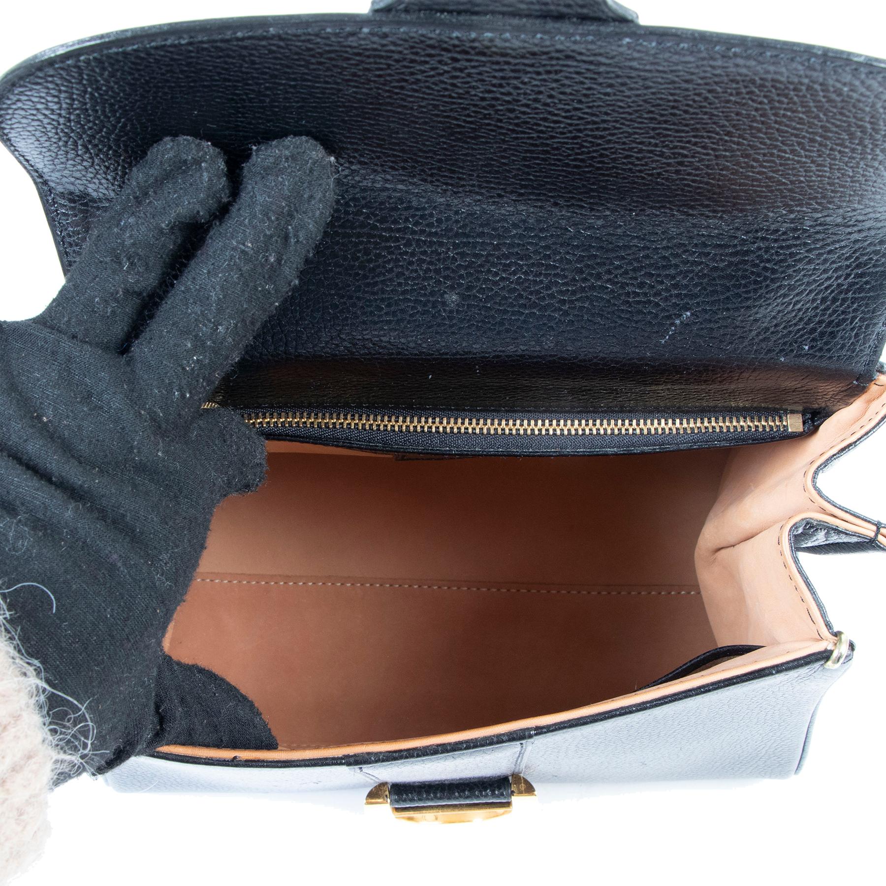 Delvaux Black Brillant PM Shoulder Bag In Excellent Condition In Antwerp, BE
