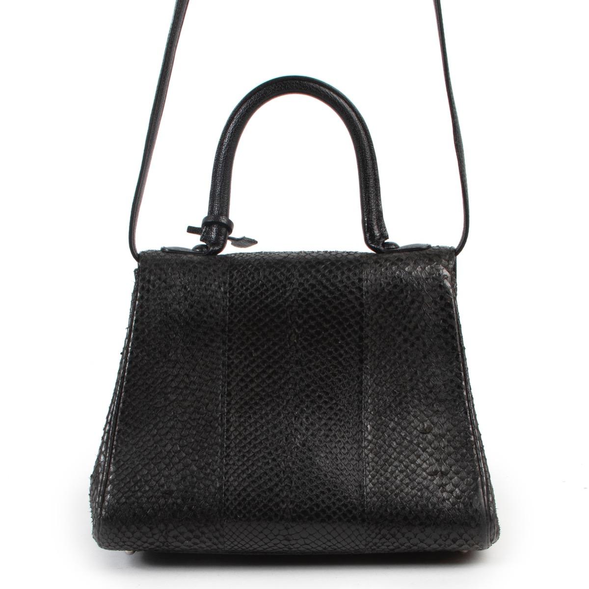 Delvaux Black Exotic PM Brillant In Good Condition In Antwerp, BE