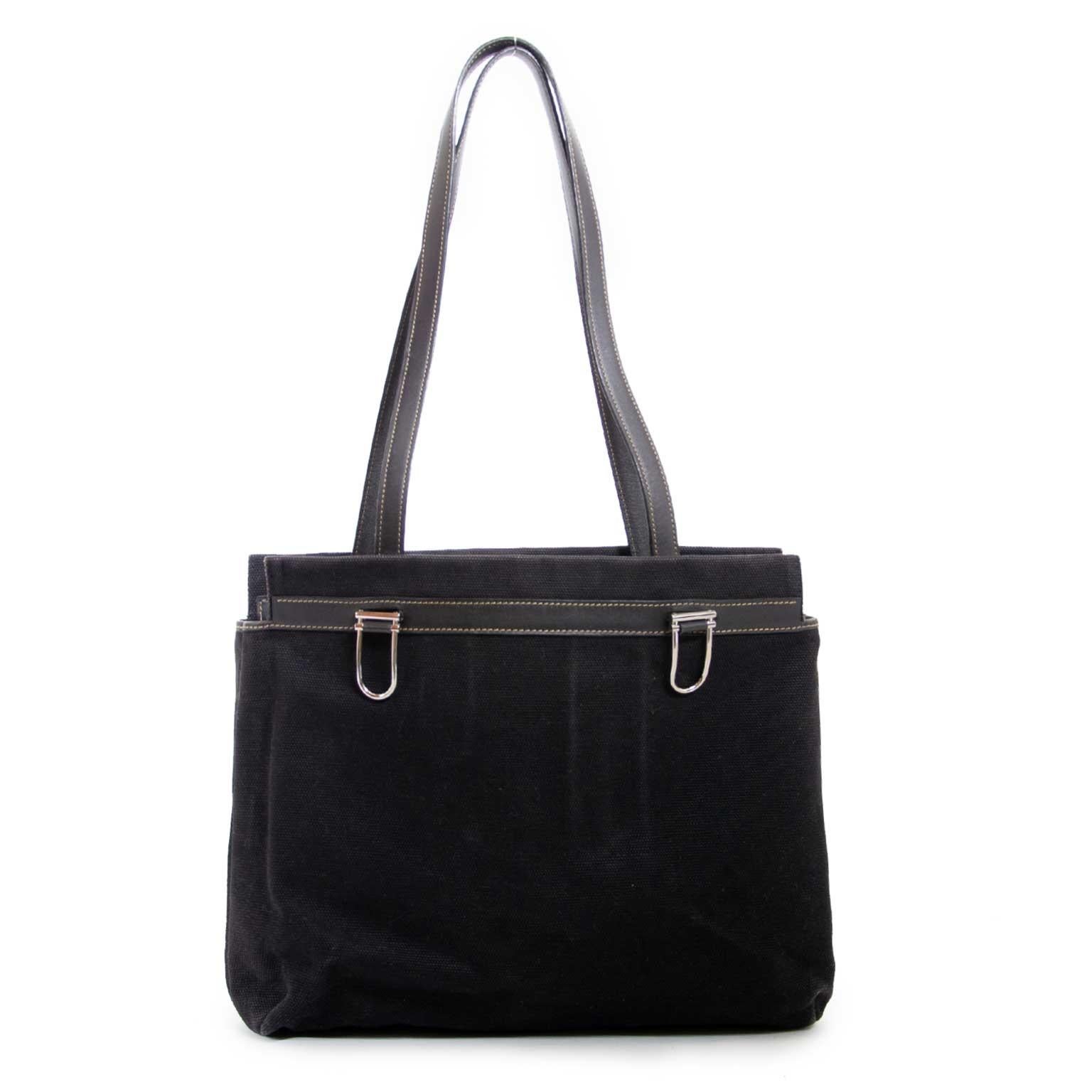 Women's Delvaux Black Fabric D Light Bag