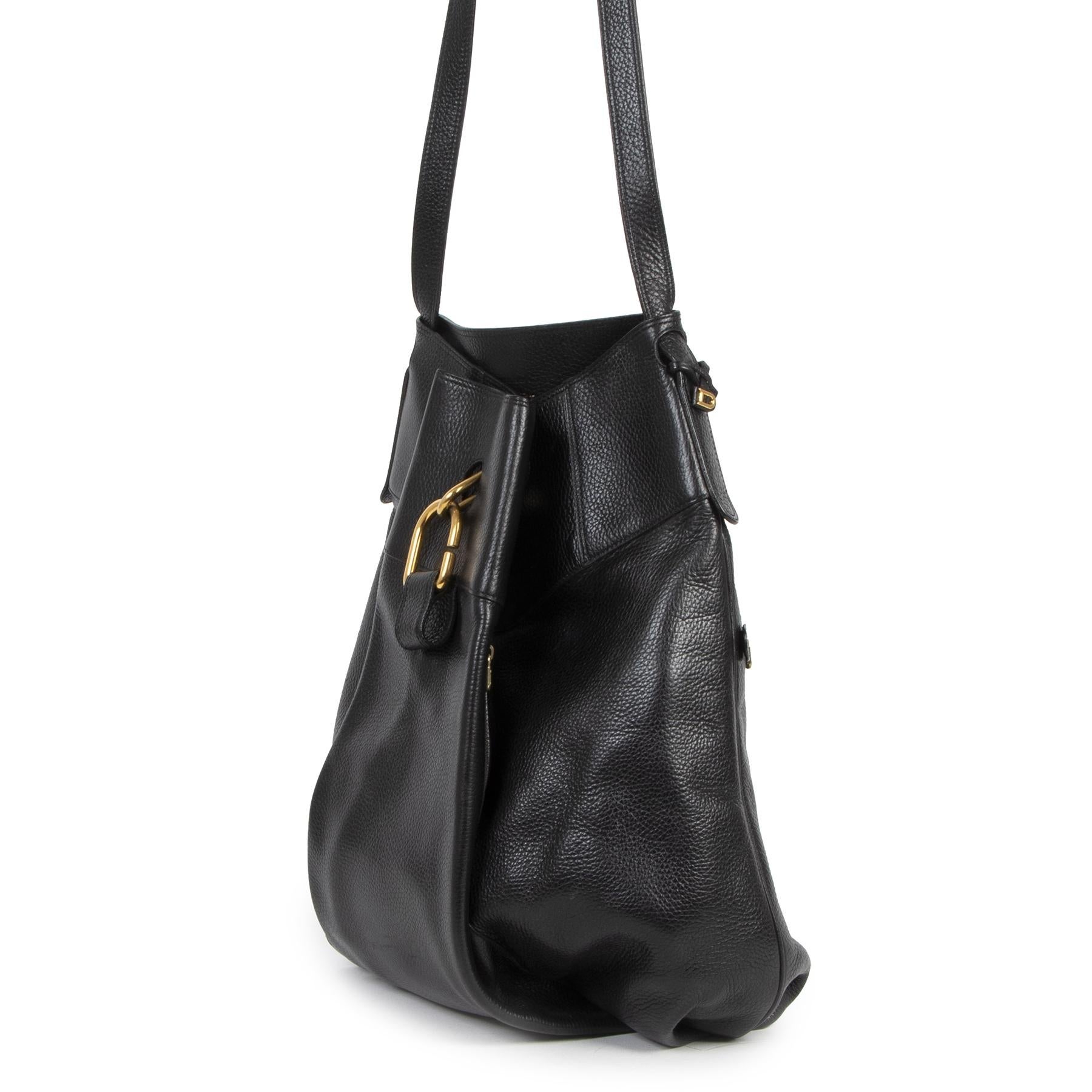 Delvaux Black Faust Shoulder Bag In Good Condition In Antwerp, BE