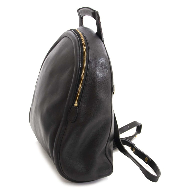 Delvaux Black Leather Backpack For Sale at 1stdibs