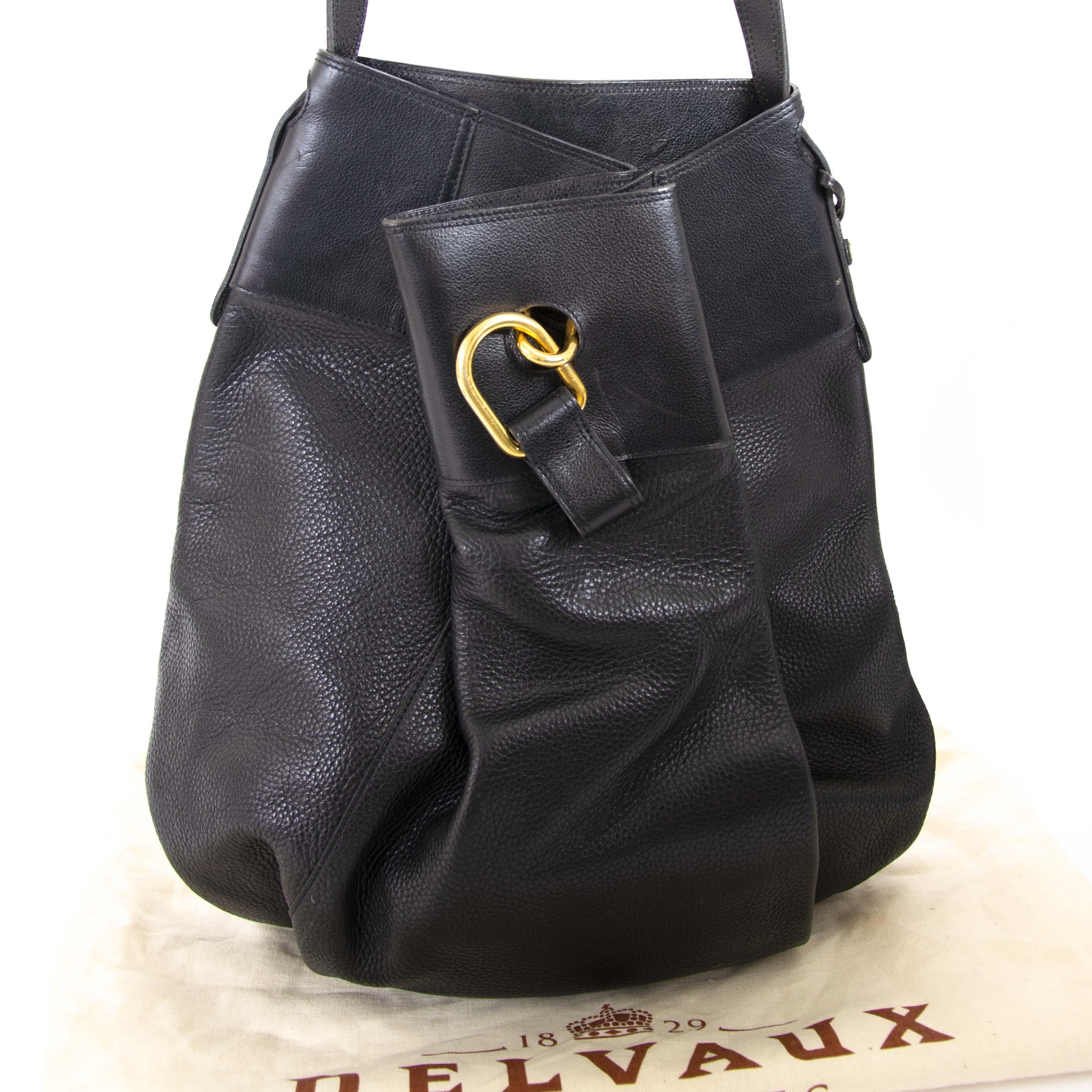 Delvaux Black Leather Faust Bag at 1stDibs