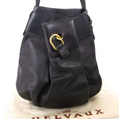 Delvaux Black Leather Faust Bag