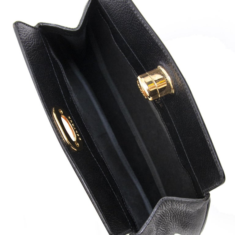 Delvaux Black Leather Pochette Clutch at 1stDibs | delvaux pochette