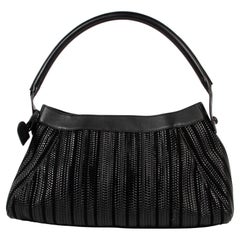 Delvaux Black Toile De Cuir Cappucino Shoulder Bag