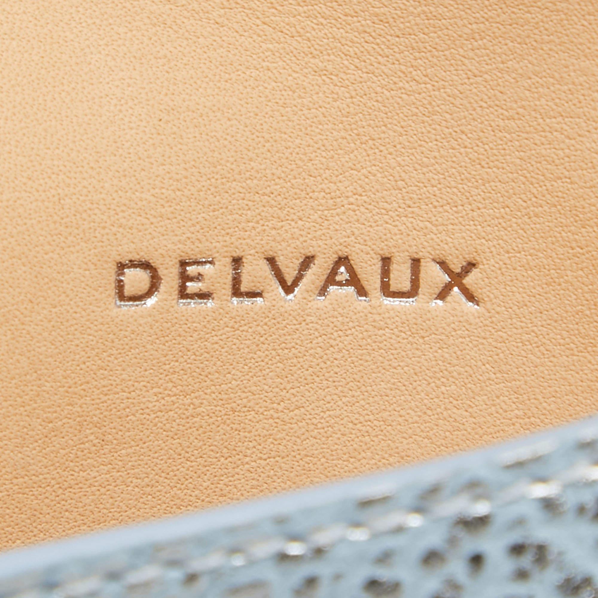 Women's Delvaux Blue/Silver Leather Brilliant Bag Charm