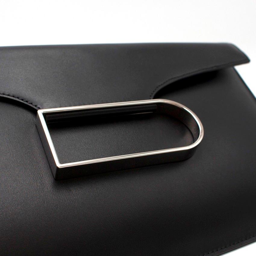  Delvaux Box Calf Double Je Clutch Bag - Saison actuelle Pour femmes 