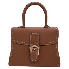 Delvaux Brillant 2Way Handbag Box Calfskin Gold Hardware Medium