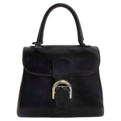 Delvaux Brillant Boxcalf Dark Blue PM Bag
