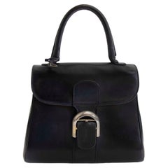 Delvaux Brillant Boxcalf Dark Blue PM Bag