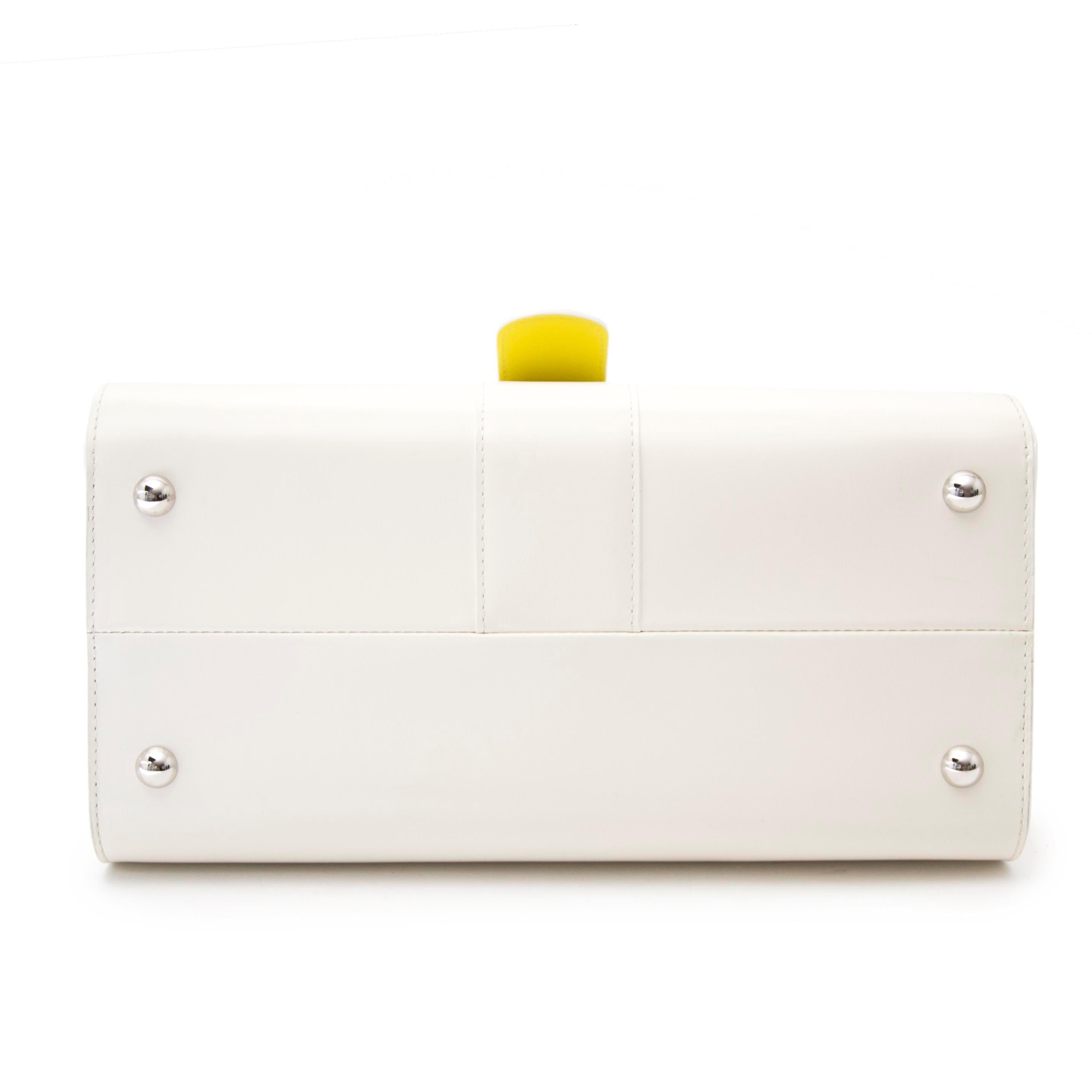 Delvaux Brillant Magic MM Ivory & Rainbow In Excellent Condition In Antwerp, BE