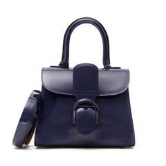 Delvaux Brillant Mini Vernis Indigo Blue