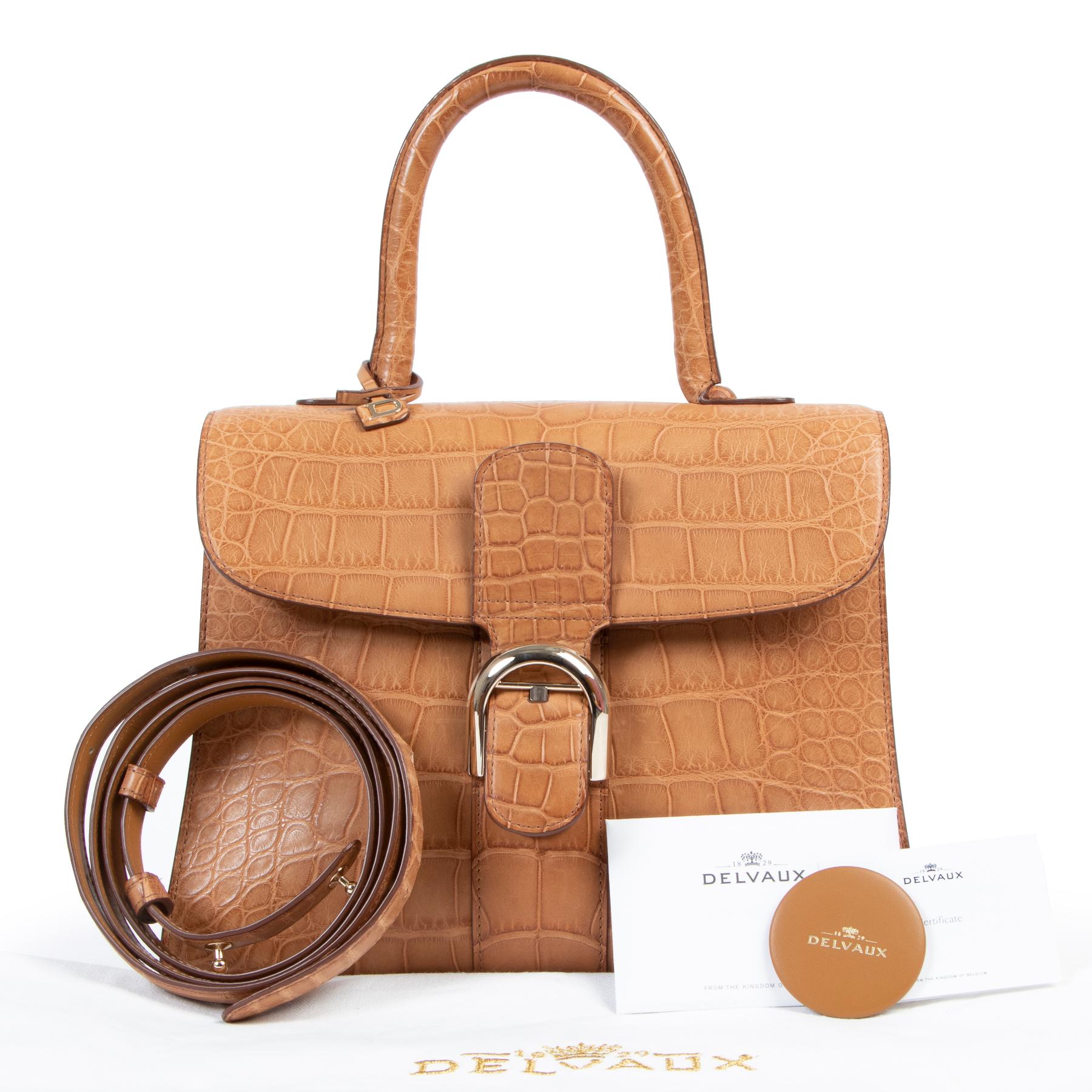 BRAND NEW

Delvaux Brillant MM Biface Alligator Dolce Végétal

A prestigious token of elegance and pure luxury: this Delvaux Brillant MM Biface Alligator Dolce Végétal is one-of-a-kind. The front is crafted out of sublime alligator skin in a warm