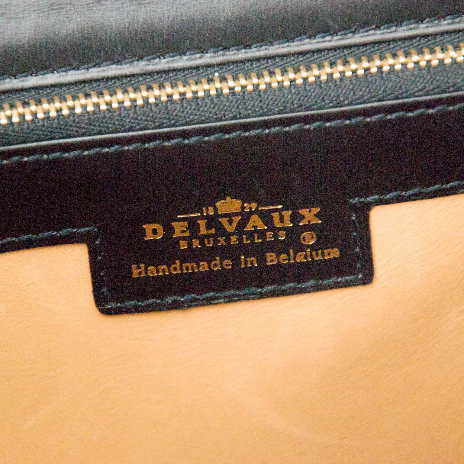 Delvaux Brillant MM Crocodile Black + strap 5