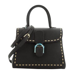 Sac à main Delvaux Brillant en cuir embelli de chaînes MM