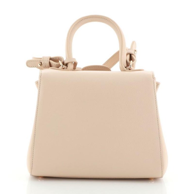 Top Handles Bag for Women - Brillant Mini in Rodeo Calf - Honey - Small Size - Maison Delvaux