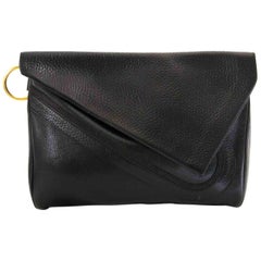 Delvaux Briudille GM Black Clutch