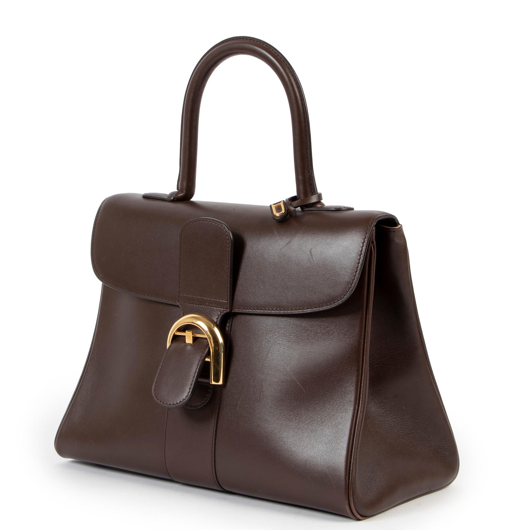 Delvaux Brown Brillant MM GHW box

'Le Brillant de Delvaux', what an icon! This bag is a true Belgian icon. The bag comes in dark brown and is finished with golden hardware. Inside the bag, there is a pocket with a zipper and one without. The bag