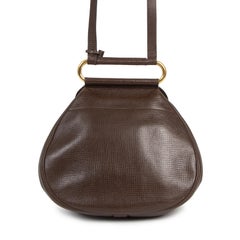 Delvaux Brown Leather Cerceau Bag