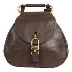 Delvaux Brown Leather Cerceau Bag