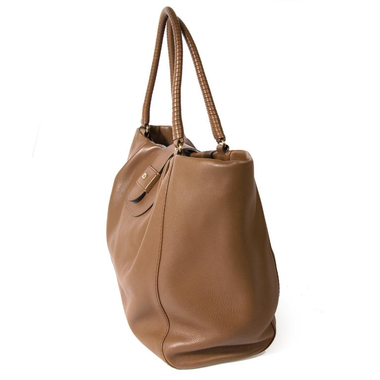 Delvaux Brown Leather Clair Obscur Shopper For Sale at 1stdibs