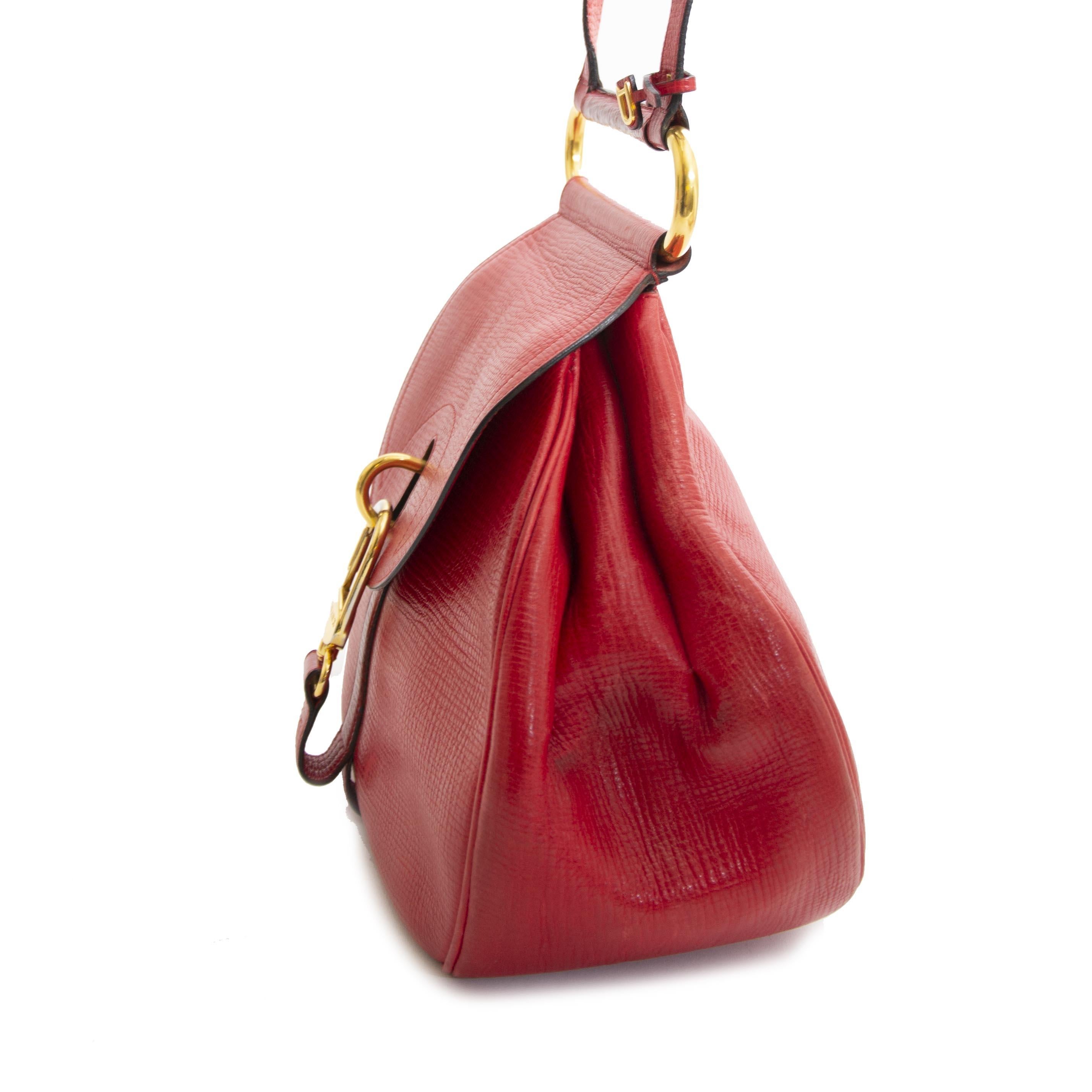  Delvaux Cerceau Rouge Crossbody Bag Pour femmes 