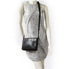 DELVAUX Clutch bag in Black Grained Leather