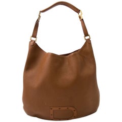 Delvaux Cognac Louise GM Shoulder Bag
