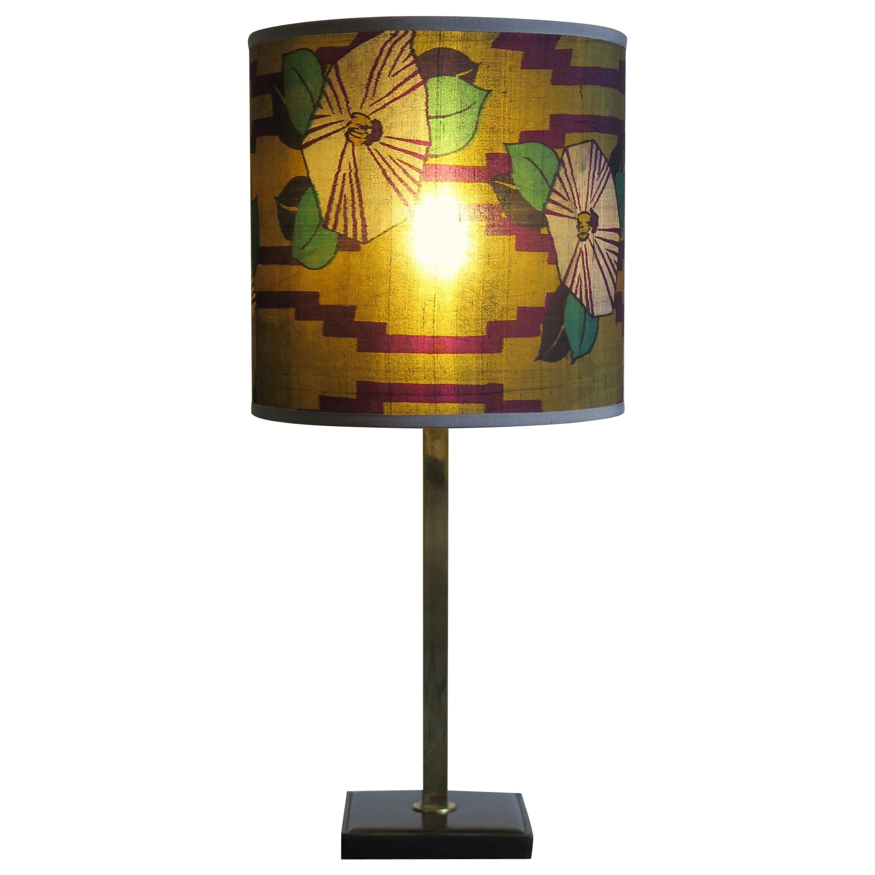 Delvaux Créateur Midcentury Leather Belgium Orientable Table Lamp, 1950s