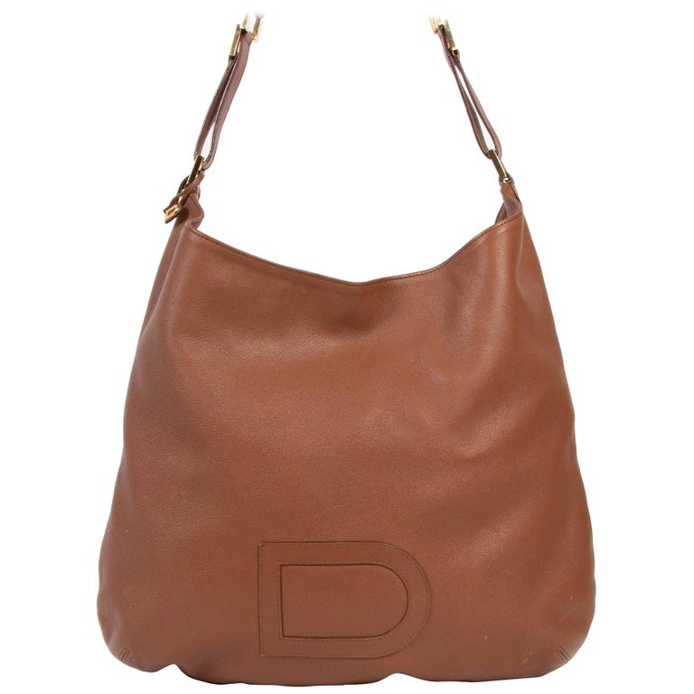 Delvaux Cognac Louise Baudrier Gm Shoulder Bag at 1stDibs