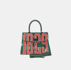 Sac cabas Hero Brilliant en vinyle vert 1829 Delvaux