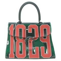 Sac cabas Hero Brilliant en vinyle vert 1829 Delvaux