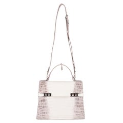 Delvaux Sac à Tempete MM en peau de crocodile Himalaya