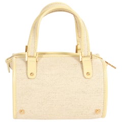 Delvaux Le Astrid Mini Toile Vanille Evening Bag