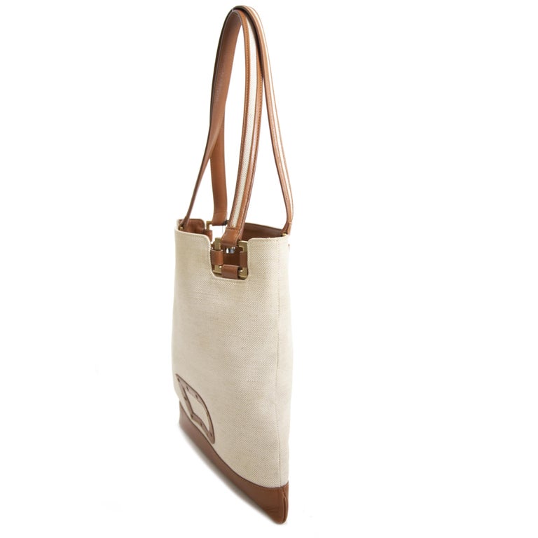 Delvaux Le Paul PM 'Toile Charleston' Tote Bag at 1stDibs