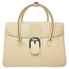 Tempête leather handbag Delvaux Beige in Leather - 33491058
