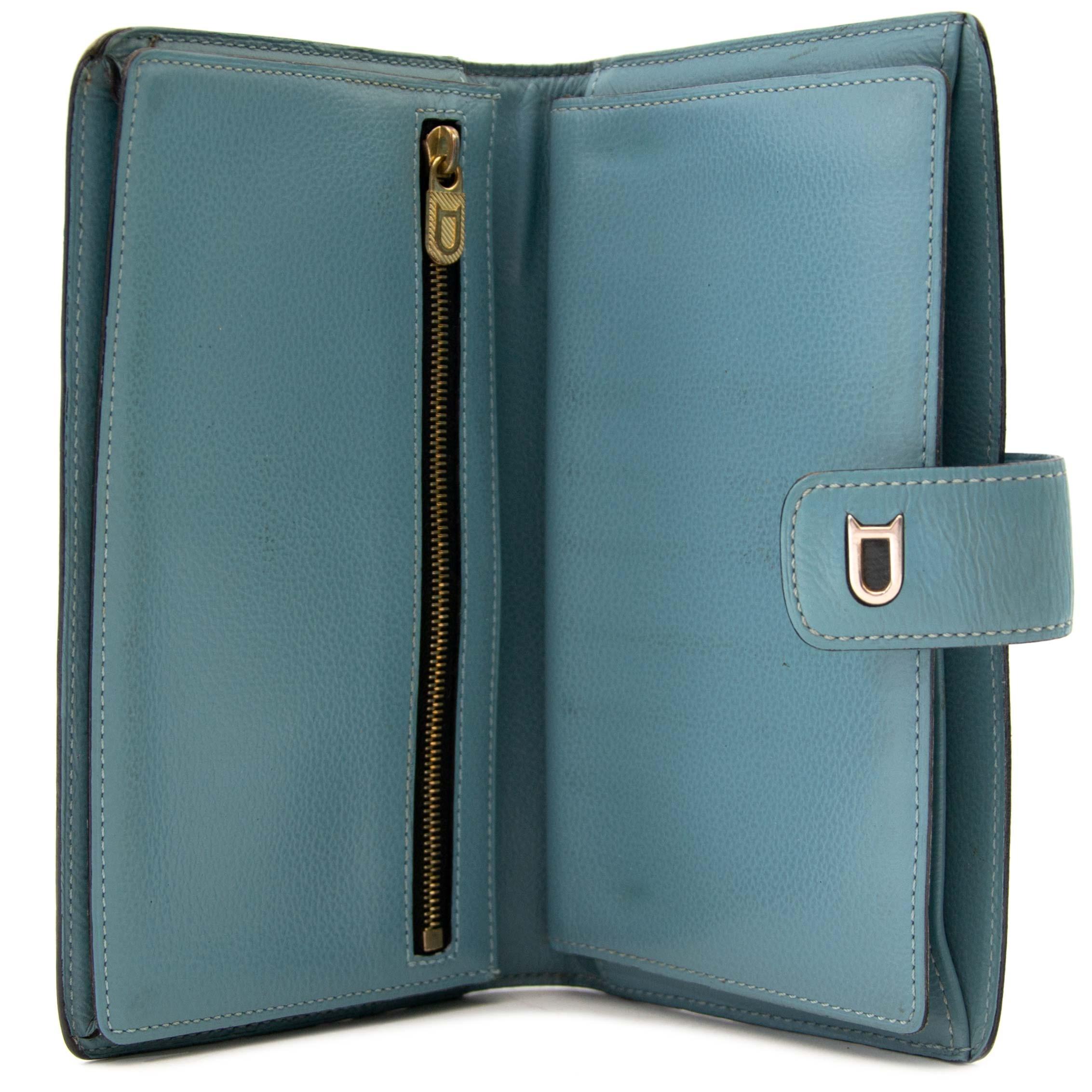 bright blue wallet