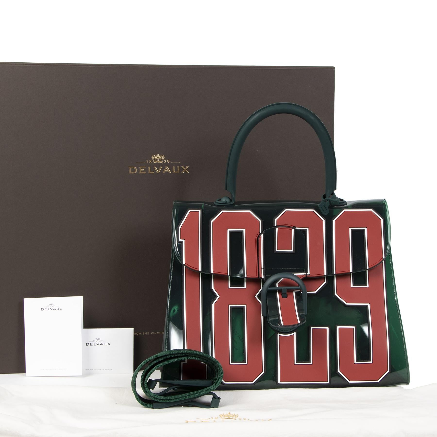Delvaux Limited Edition Brillant Vinyl The Hero 1829 In Excellent Condition In Antwerp, BE