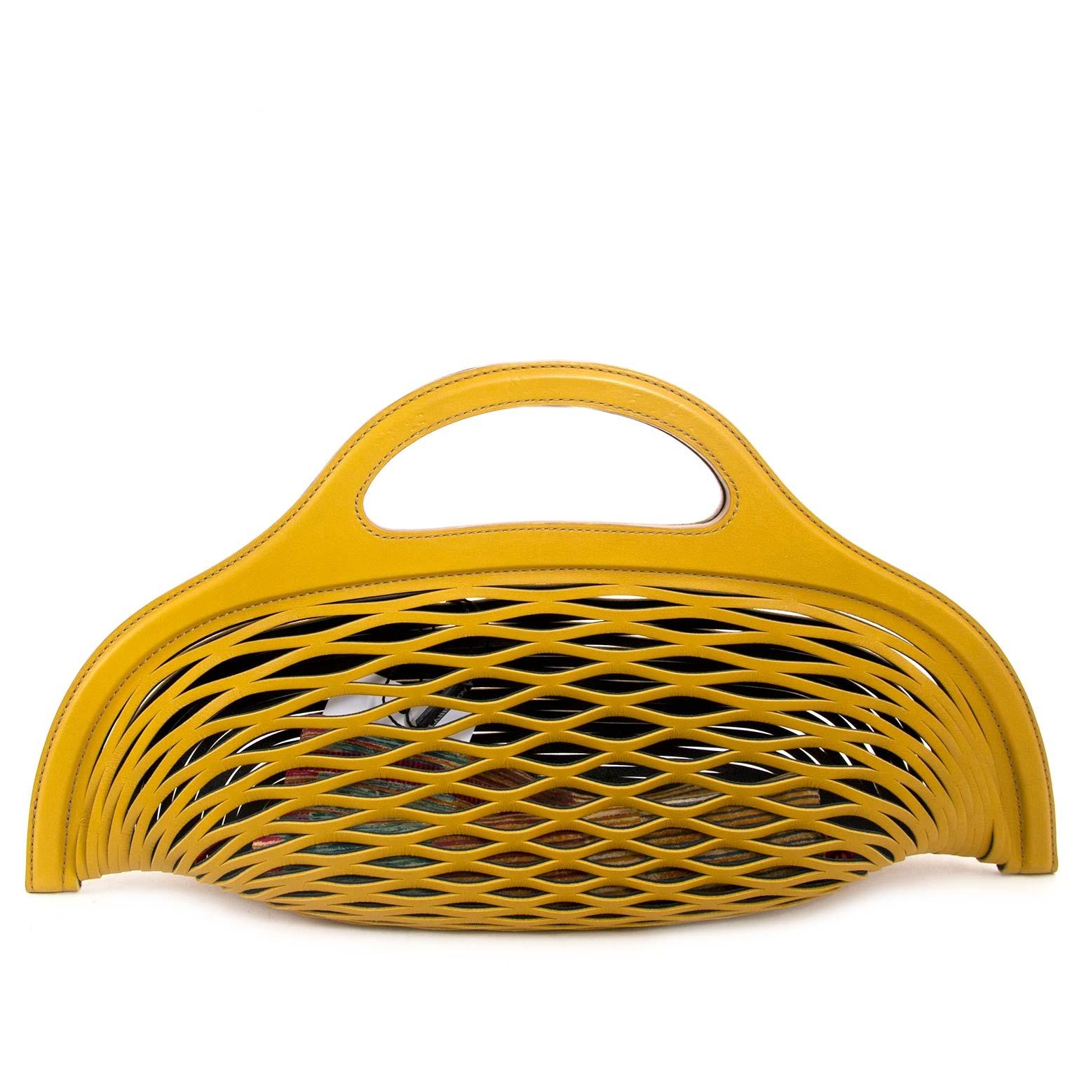 Very good condition

Delvaux Limited Edition Charles Kaisin Basket Bag

The Basket Bag is the outcome of a unique collaboration between Belgian designer Charles Kaisin and Delvaux. 
This beauty is a true eye-catcher. The shape remains to be totally