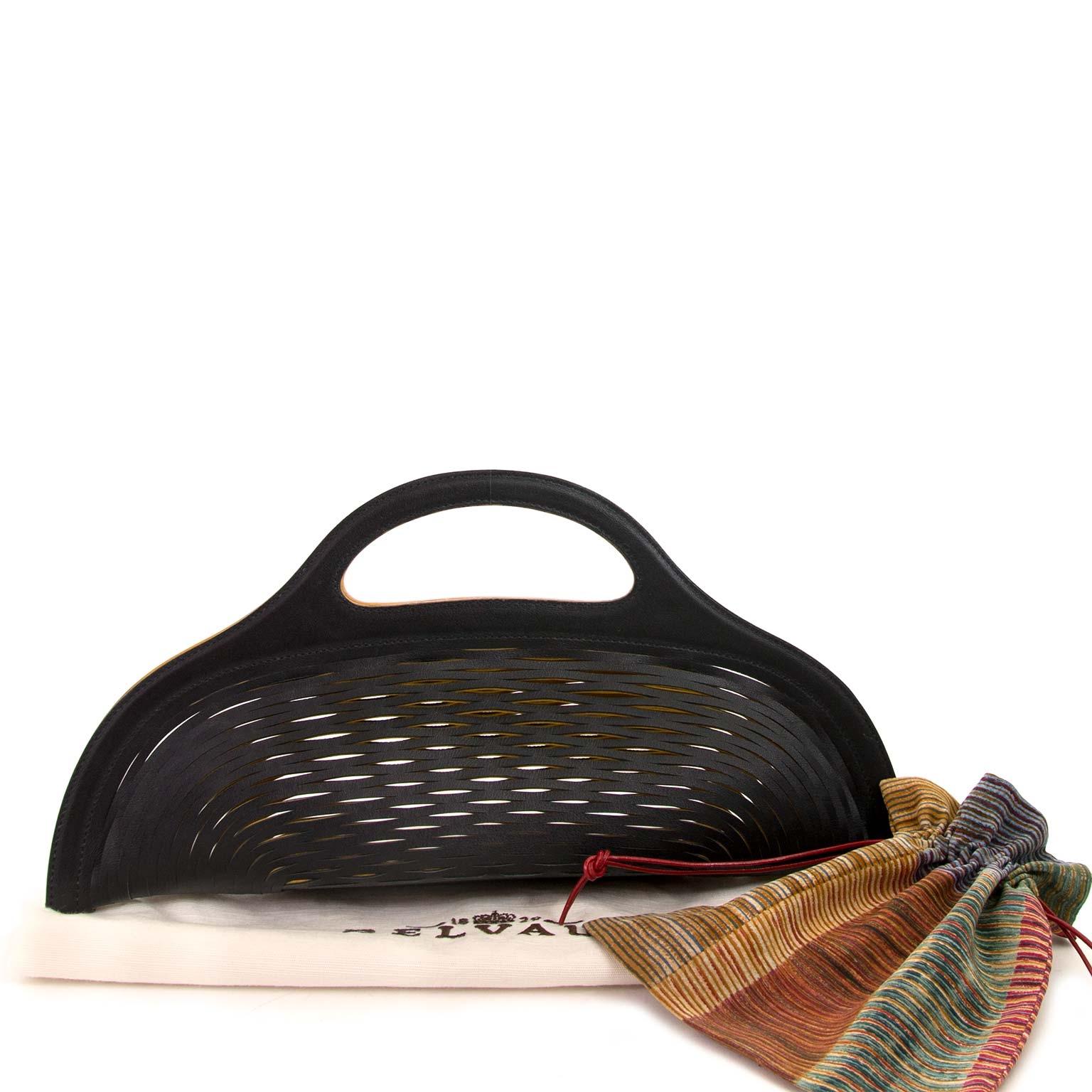Black Delvaux Limited Edition Kaisin Basket Bag