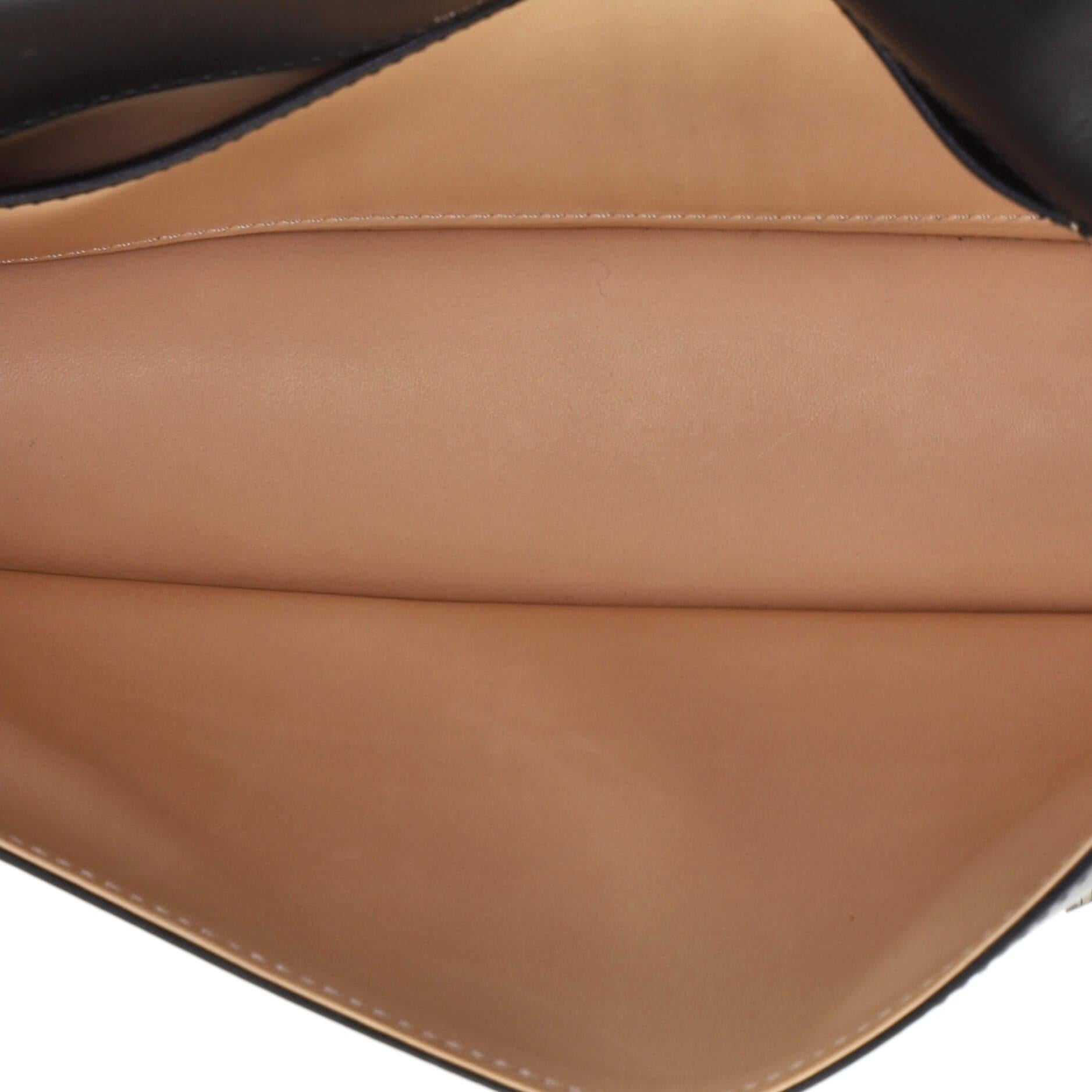 Delvaux Madame Pochette Clutch Leather and Suede with Patent 1