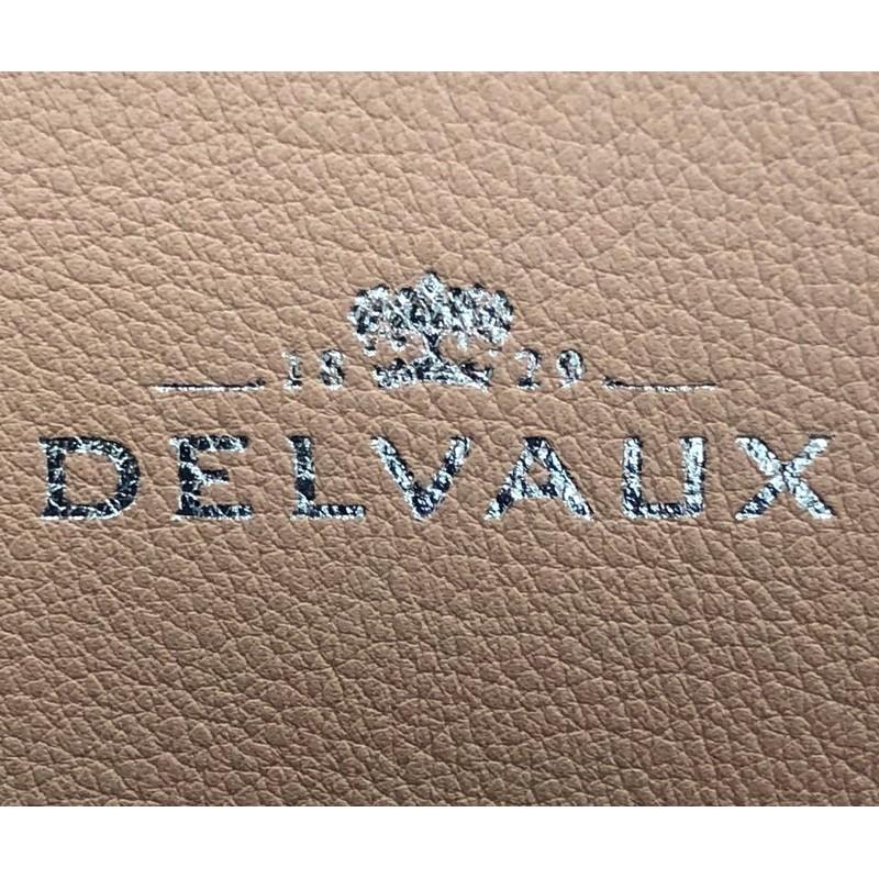 Delvaux Madame Shoulder Bag Leather with Ostrich Leg PM In Good Condition In NY, NY