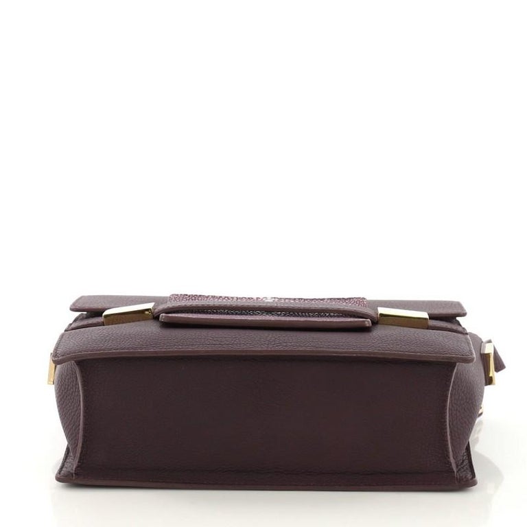 Delvaux Madame Shoulder Bag Leather With Stingray Pm