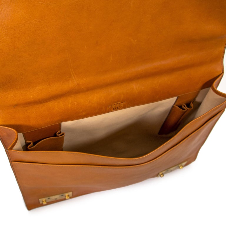 Delvaux Men&#39;s Vachetta Leather Briefcase at 1stdibs