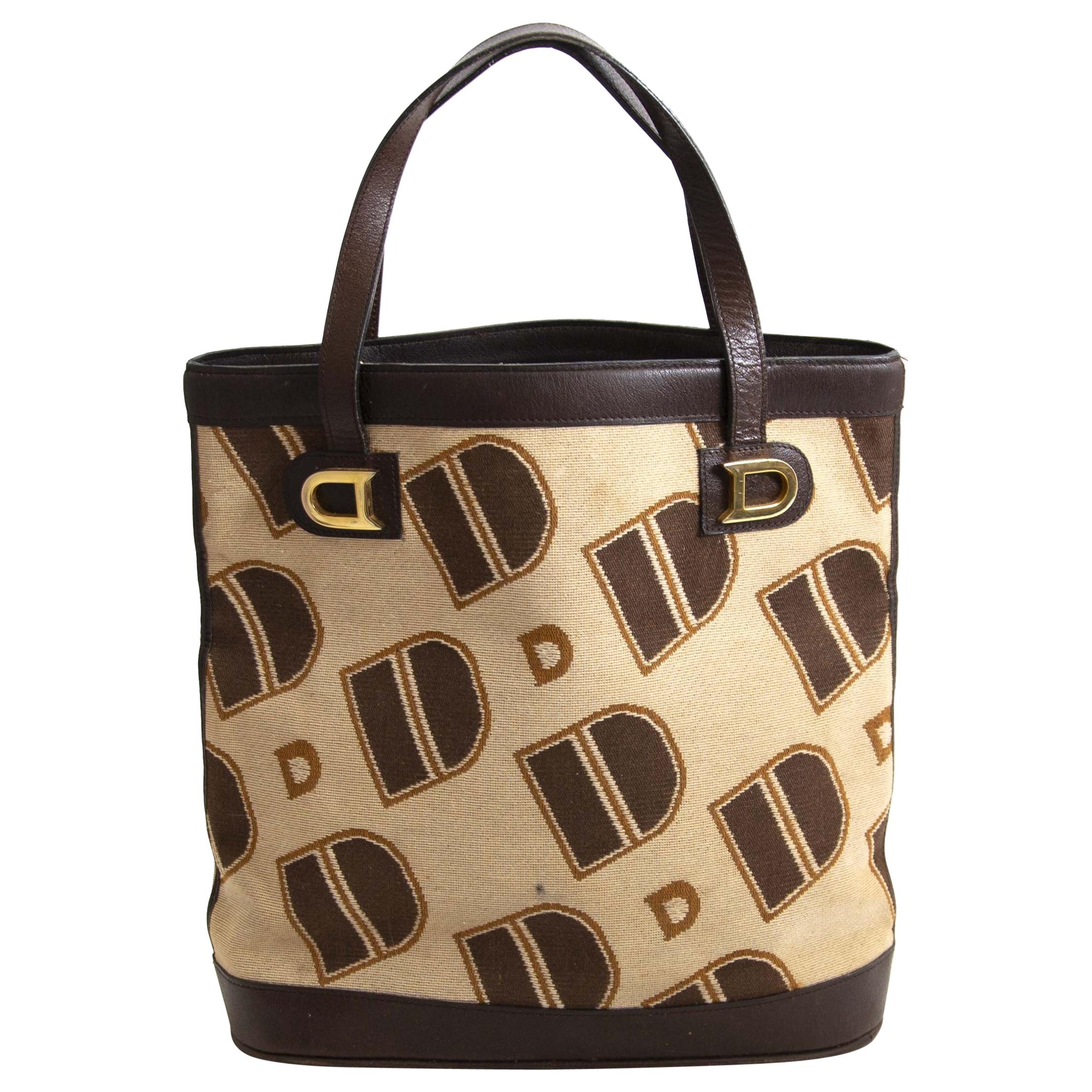 Delvaux Monogram Tote Bag