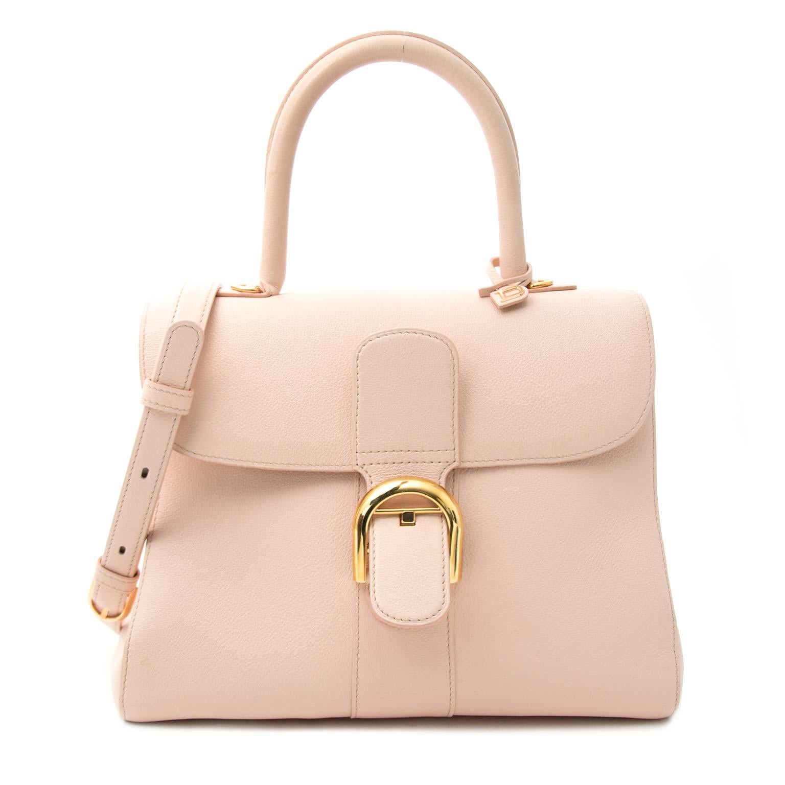 Delvaux Nude Brillant MM + Strap  In Excellent Condition In Antwerp, BE