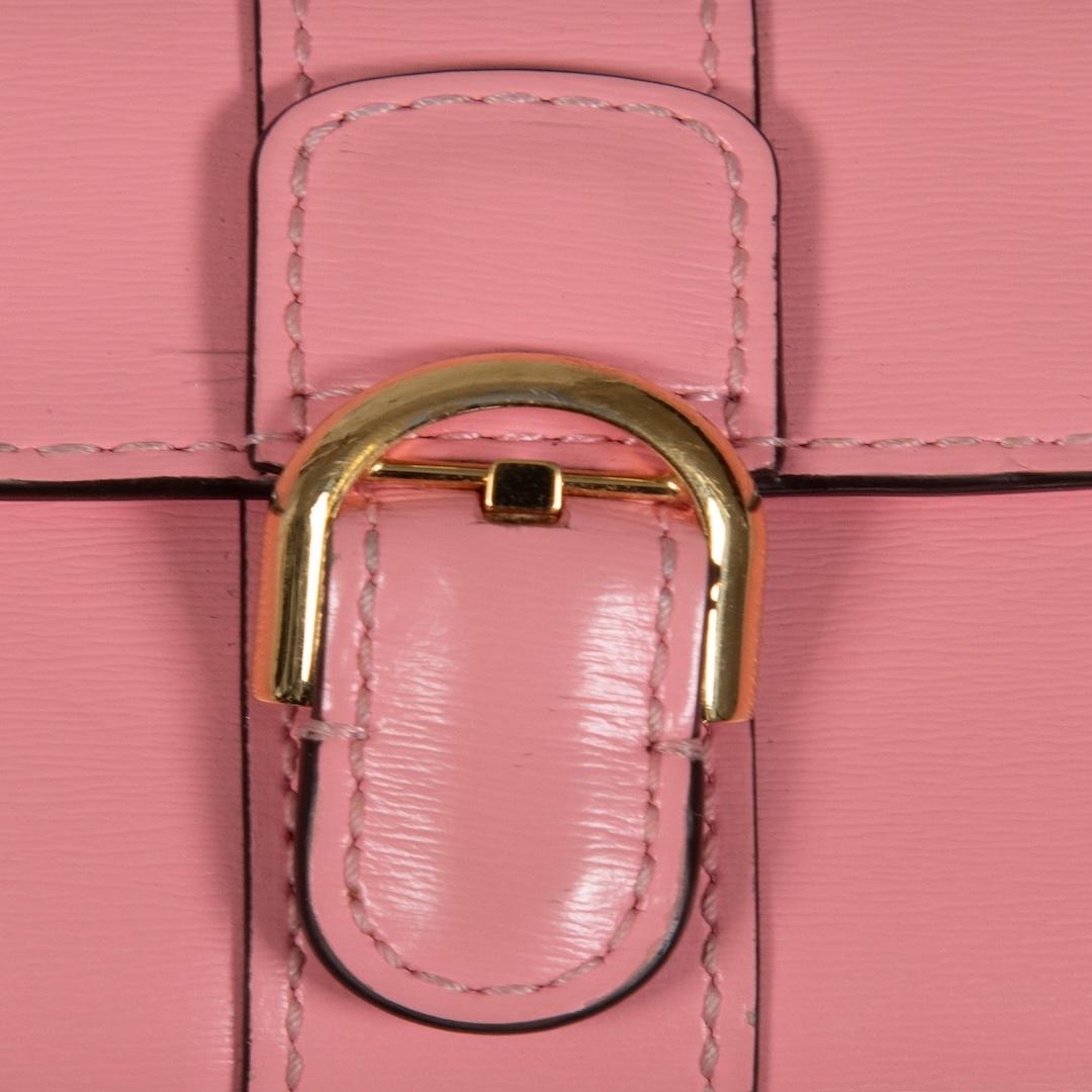 Delvaux Pink Leather Brillant Card Holder For Sale 1