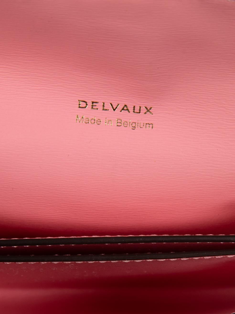Delvaux Pink Leather Brillant Card Holder For Sale 2